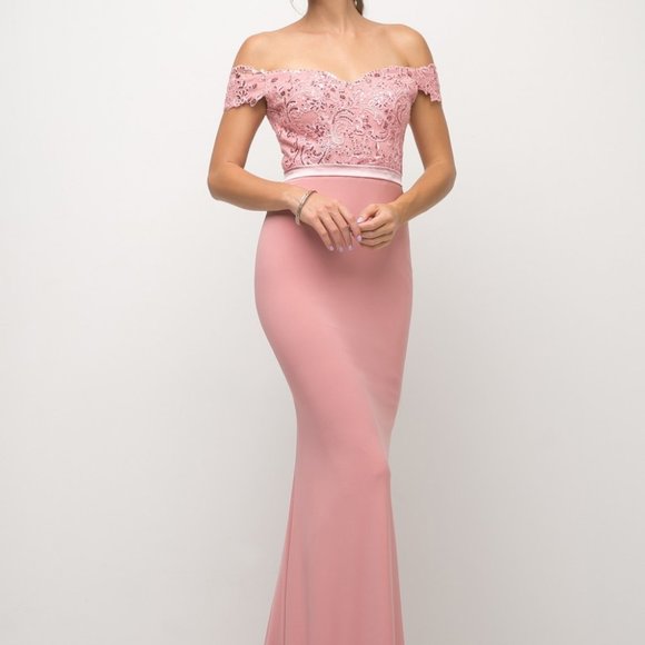 Off Shoulder Sweetheart Neck Prom Dress CDUV001